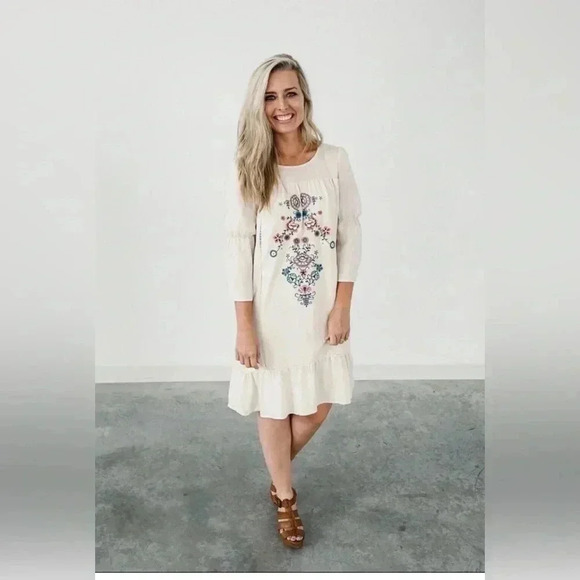 Ashely LeMieux Shelby Midi Dress Size L NWOT - Picture 2 of 13